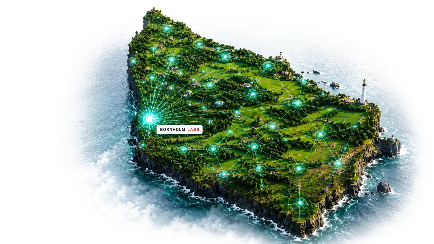 Bornholm — digitalt netværk der forbinder hele øen til Bornholm Labs